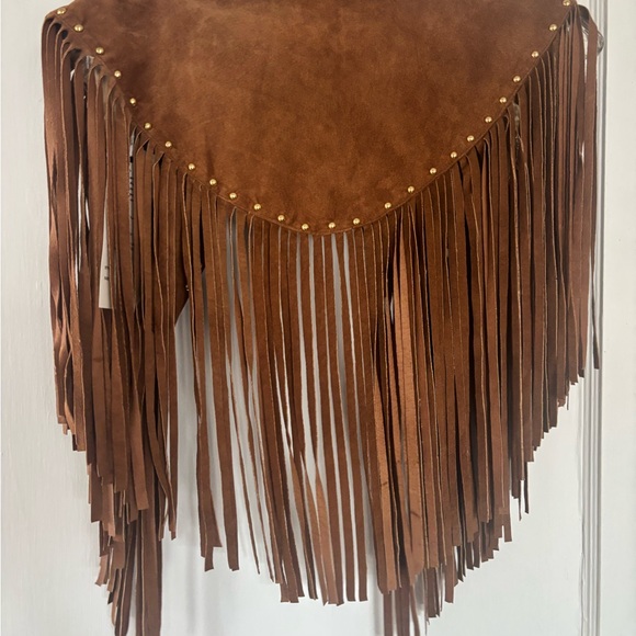 Vintage suede shawl - Picture 5 of 7